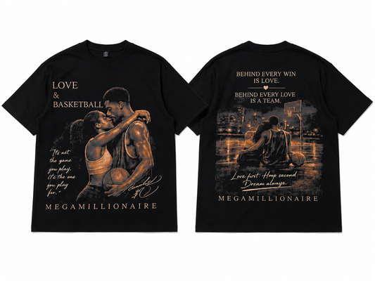 Megamillionaire “Love & Basketball” Heavyweight Tee